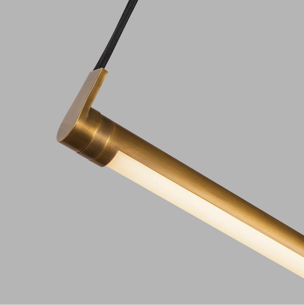 Kuzco LP46841-VB Vintage Brass Laurence 41-in Vintage Brass Led Linear Pendant Image 3