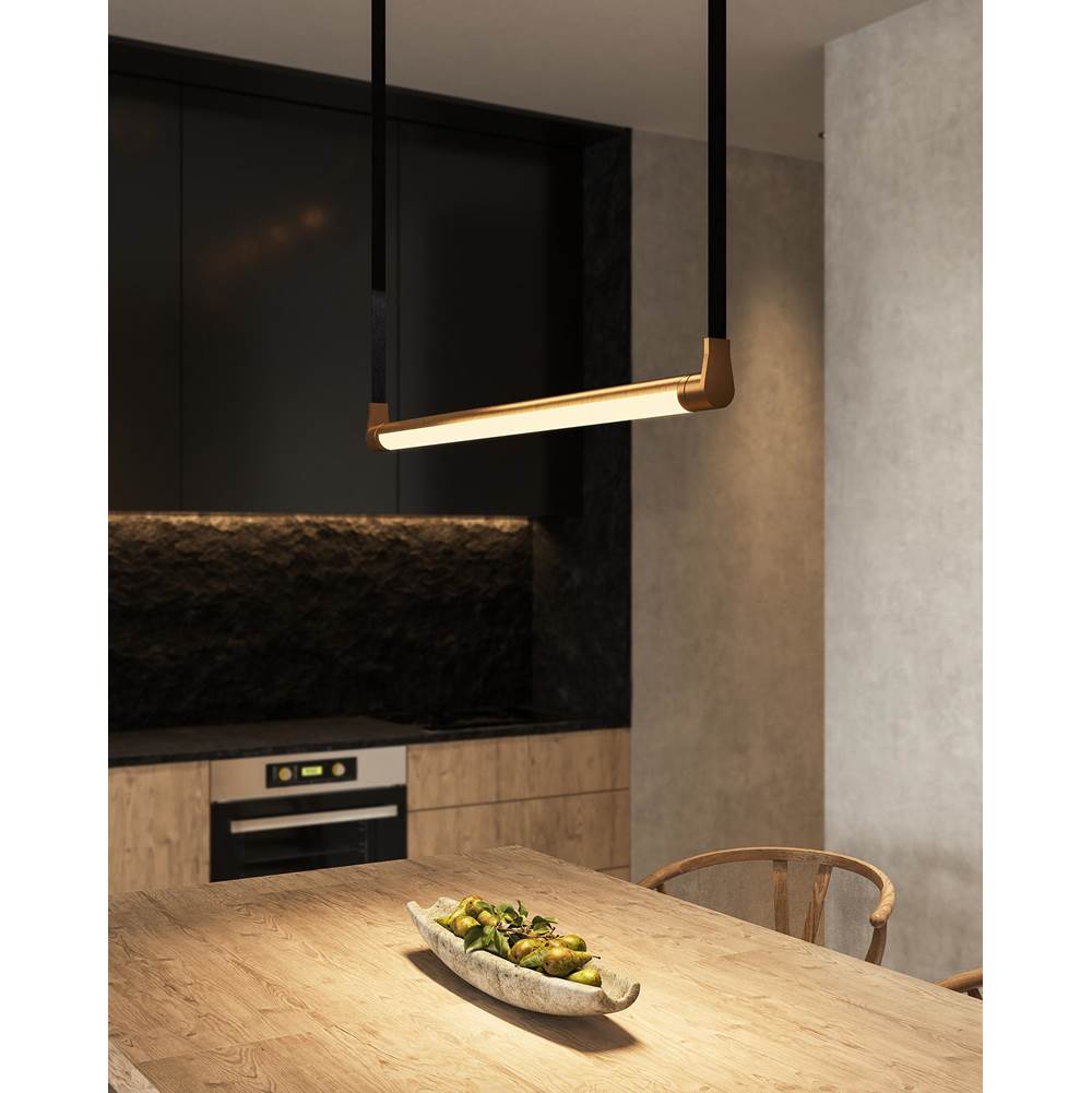 Kuzco LP46841-VB Vintage Brass Laurence 41-in Vintage Brass Led Linear Pendant Image 2