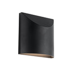 Kuzco Lenox 8-in Black Led Exterior Wall Sconce