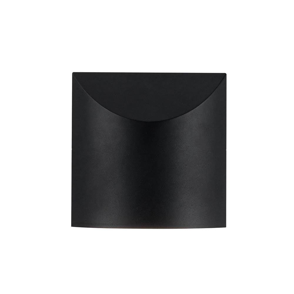 Kuzco EW46308-BK-UNV-3CCT Black Lenox 8-in Black Led Exterior Wall Sconce Image 4