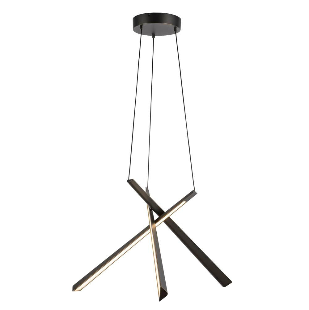 Kuzco CH68127-UB-UNV Urban Bronze Lex 27-in Urban Bronze Led Chandelier Image 1