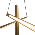 Kuzco CH68127-VB-UNV Vintage Brass Lex 27-in Vintage Brass Led Chandelier Image 4
