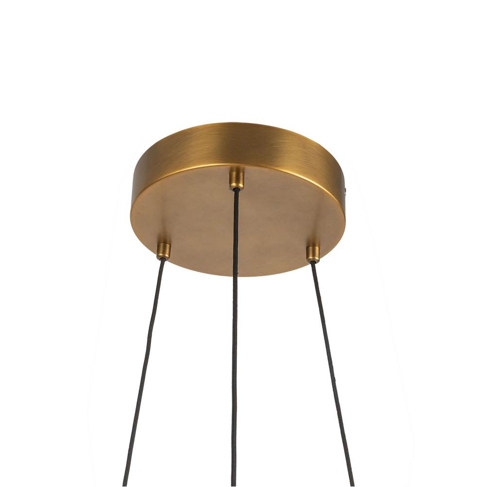 Kuzco CH68127-VB-UNV Vintage Brass Lex 27-in Vintage Brass Led Chandelier Image 3