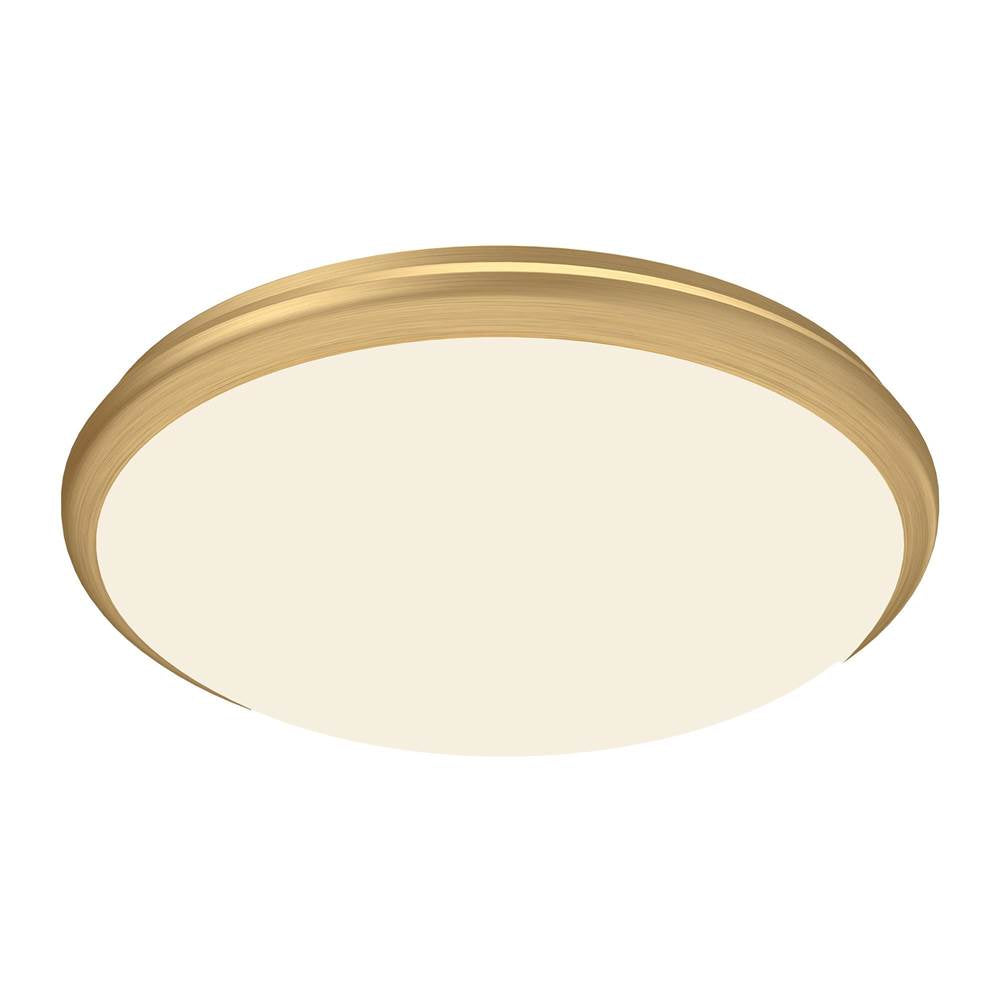 Kuzco Malta 15-in Brushed Gold Led Flush Mount