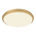 Kuzco Malta 15-in Brushed Gold Led Flush Mount