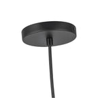 Kuzco PD34216-BK/OP Black,Opal Glass Marco 16-in Black/opal Glass Socket Pendant Image 3