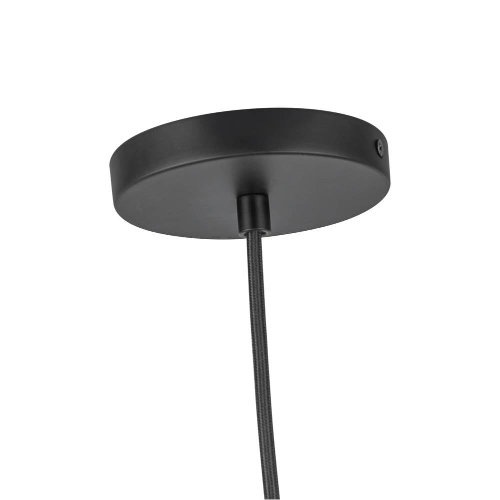 Kuzco PD34616-BK/OP Black,Opal Glass Marco 16-in,196-in Black/opal Glass Socket Pendant Image 3