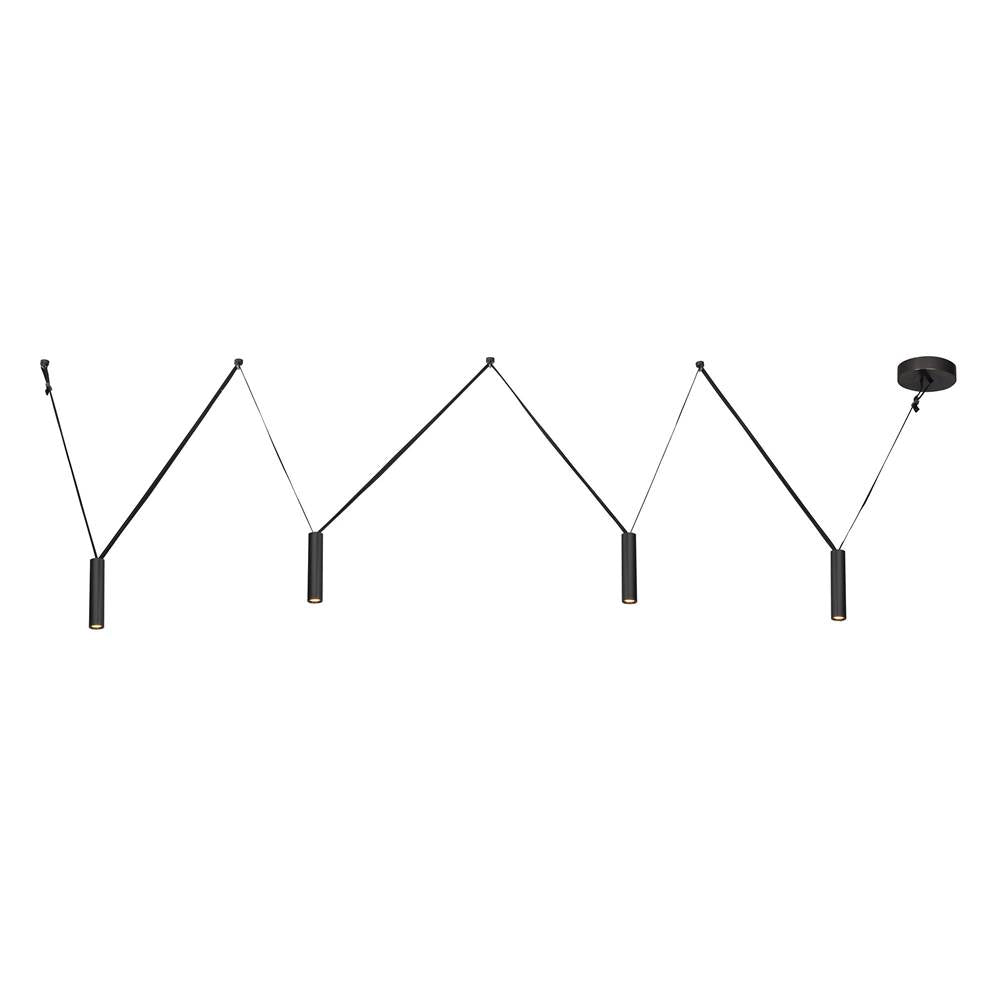 Kuzco Mason 4-in Urban Bronze Led Linear Pendant