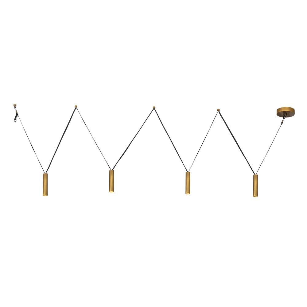 Kuzco Mason 4-in Urban Bronze Led Linear Pendant