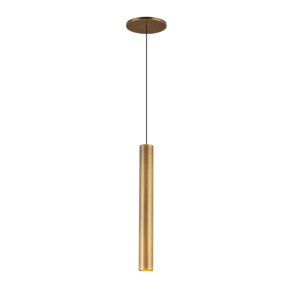 Kuzco PD90414-VB Vintage Brass Mason 14-in Vintage Brass Led Pendant Image 4