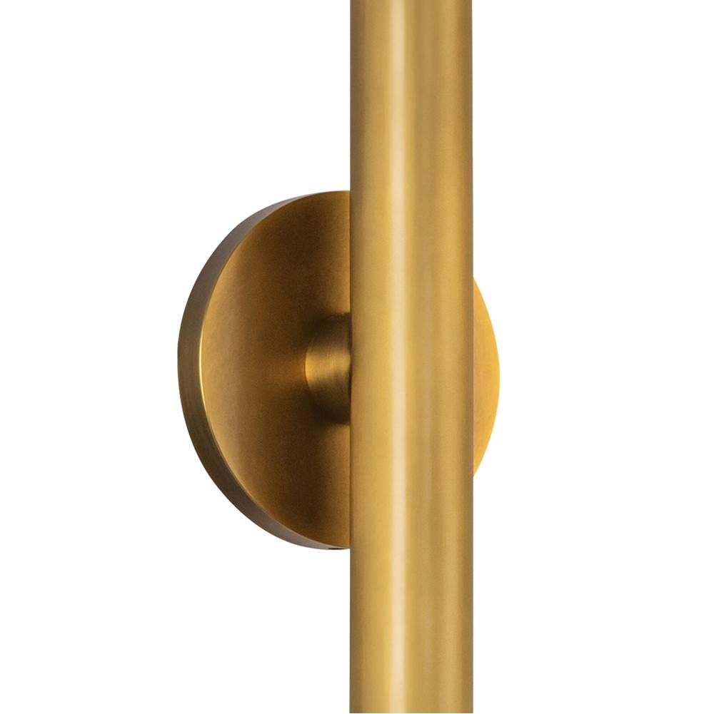 Kuzco WS90424-VB Vintage Brass Mason 24-in Vintage Brass Led Wall Sconce Image 4
