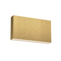 Kuzco Mica 10-in Brushed Gold Led Wall Sconce
