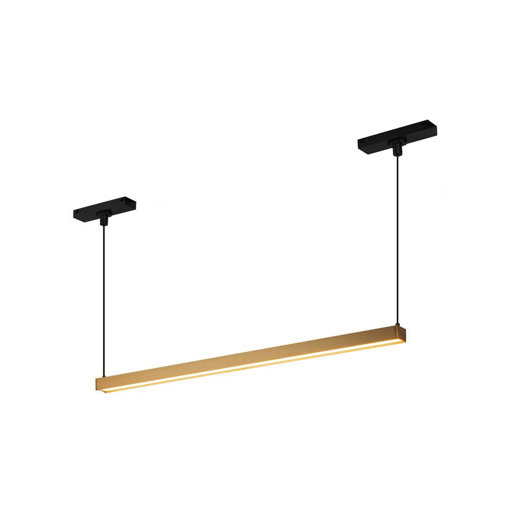 Kuzco Mira 22-in Brushed Gold 4000k Trilo Track Linear Pendant