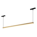 Kuzco Mira 33-in Brushed Gold Trilo Track Linear Pendant