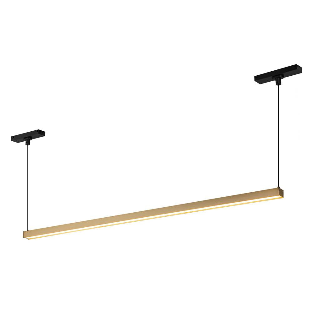 Kuzco Mira 33-in Brushed Gold Trilo Track Linear Pendant