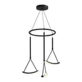 Kuzco CH81527-BK Black Mobil 27-in Black Led Chandeliers Image 1