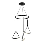 Kuzco CH81527-BK Black Mobil 27-in Black Led Chandeliers Image 1