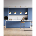 Kuzco Monae 10-in Brushed Gold Led Pendant