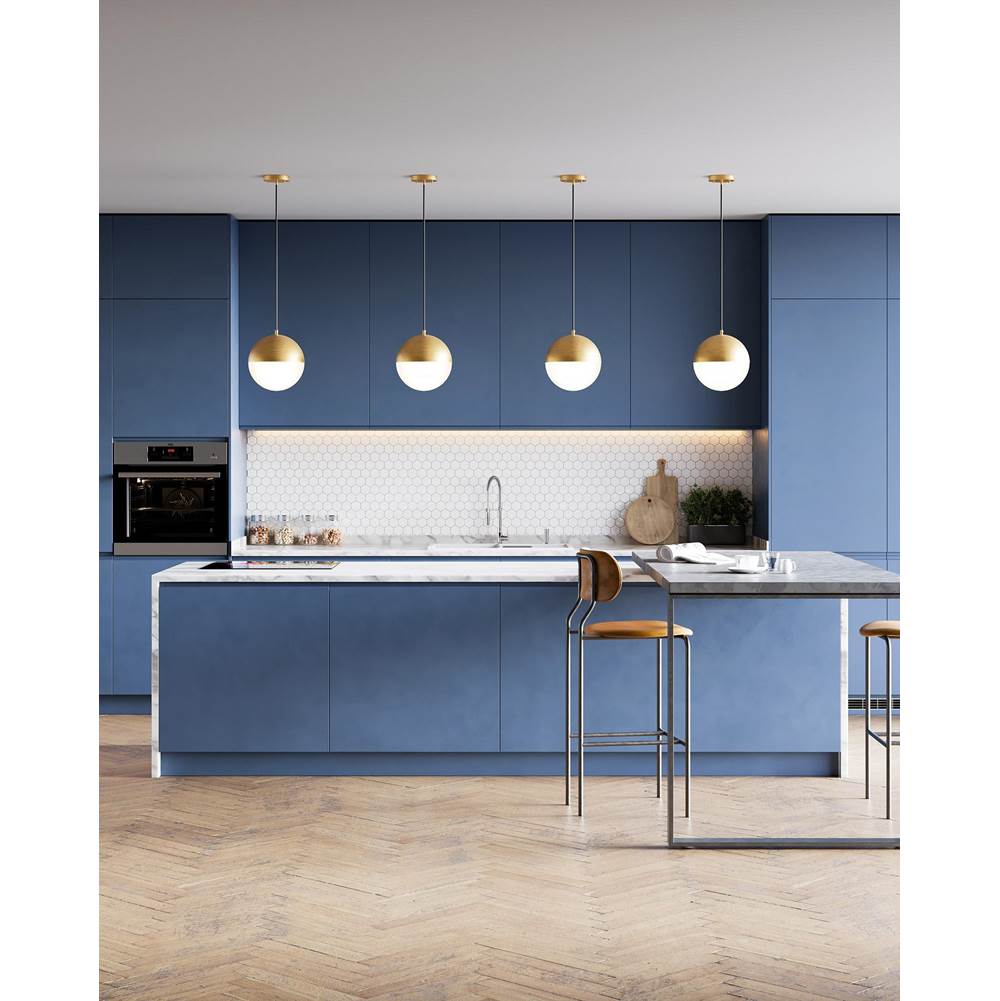 Kuzco Monae 10-in Brushed Gold Led Pendant