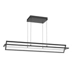 Kuzco Mondrian 48-in Black Led Linear Pendant