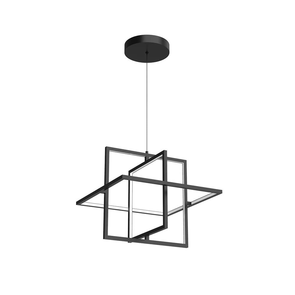 Kuzco PD16320-BK-UNV Black Mondrian 20-in Black Led Pendant Image 1