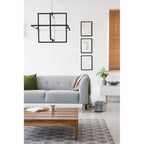 Kuzco PD16320-BK-UNV Black Mondrian 20-in Black Led Pendant Image 2