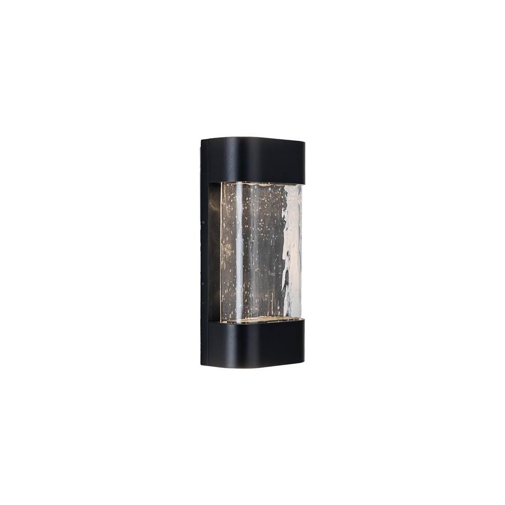 Kuzco Moondew 12-in Black Led Exterior Wall Sconce