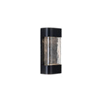 Kuzco Moondew 12-in Black Led Exterior Wall Sconce