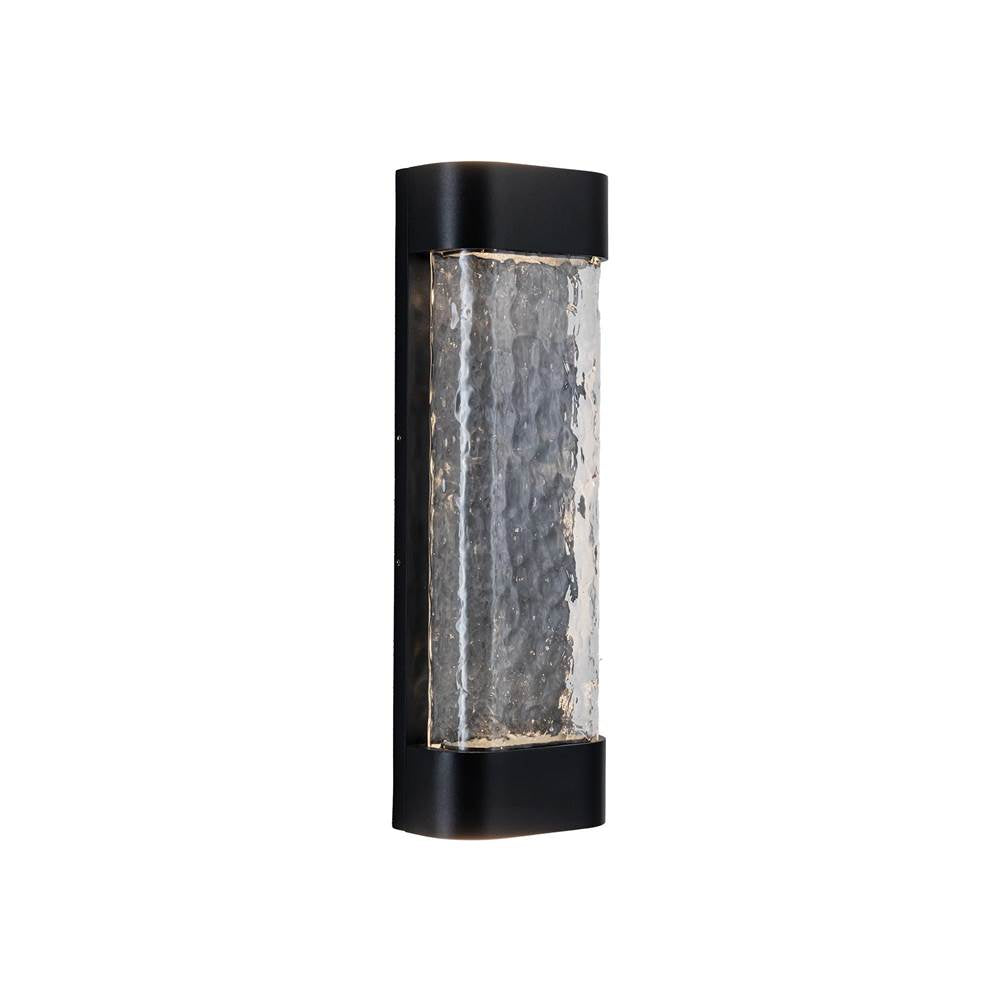 Kuzco Moondew 18-in Black Led Exterior Wall Sconce