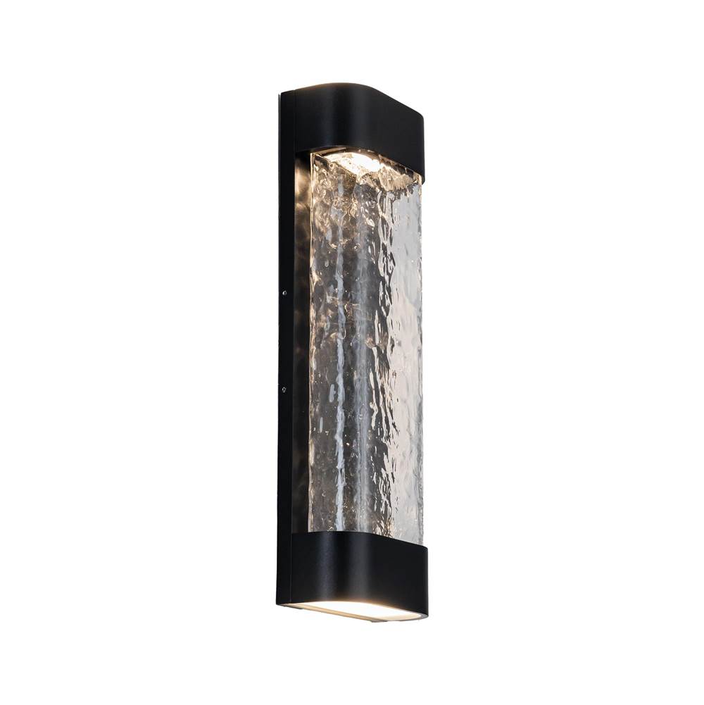 Kuzco EW75718-BK Black Moondew 18-in Black Led Exterior Wall Sconce Image 2
