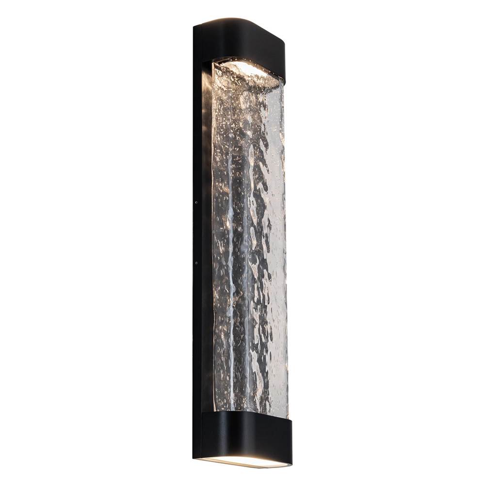 Kuzco EW75724-BK Black Moondew 24-in Black Led Exterior Wall Sconce Image 3