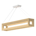 Kuzco Morina 42-in White Oak Led Linear Pendant