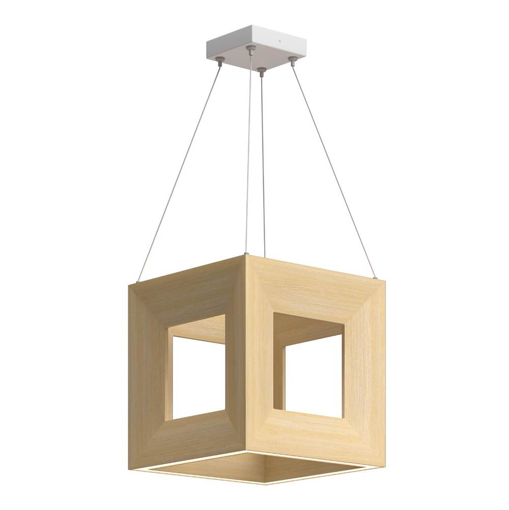 Kuzco Morina 12-in White Oak Led Pendant