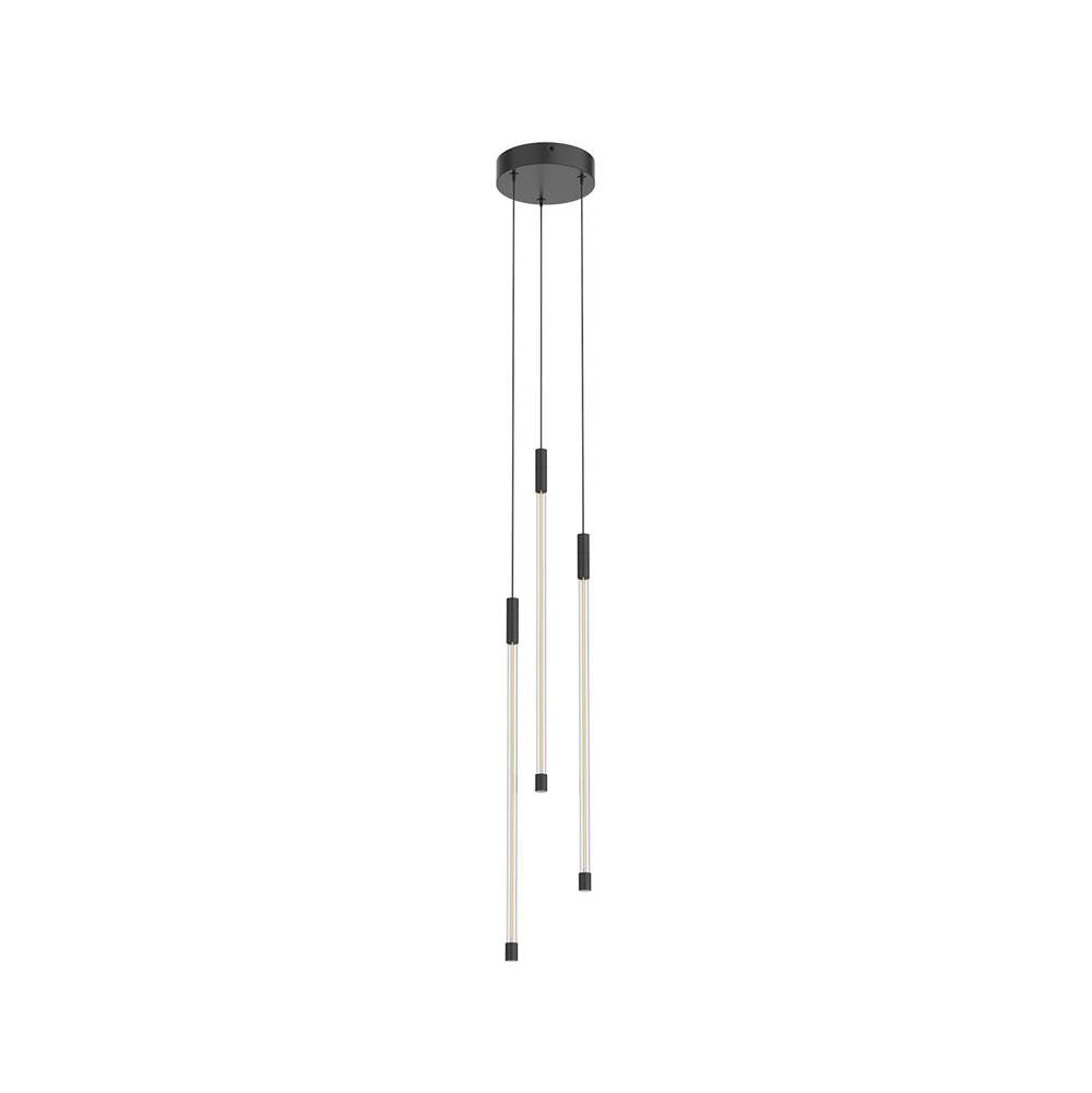 Kuzco MP75221-BK-UNV Black Motif 21-in Black Led Multi Pendant Image 1