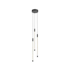 Kuzco MP75221-BK-UNV Black Motif 21-in Black Led Multi Pendant Image 1