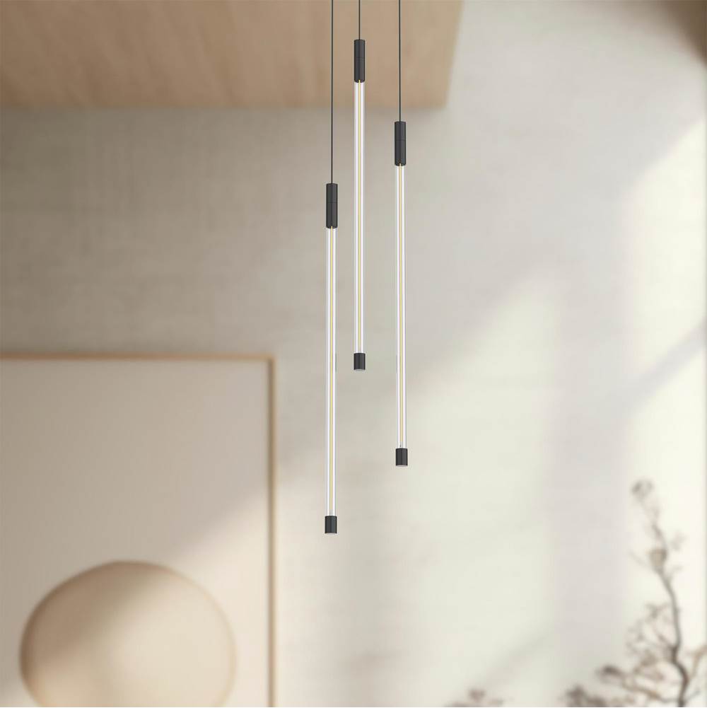 Kuzco Motif 21-in Black Led Multi Pendant