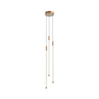 Kuzco Motif 27-in Brushed Gold Led Multi Pendant