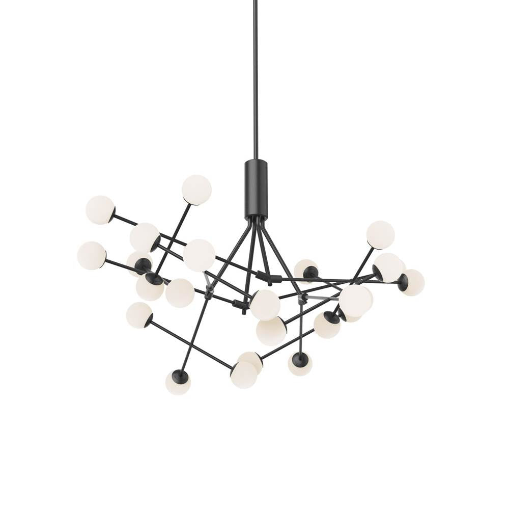 Kuzco CH97139-BK-UNV Black Moto 39-in Black Led Chandeliers Image 1