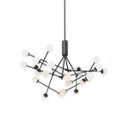 Kuzco CH97139-BK-UNV Black Moto 39-in Black Led Chandeliers Image 1