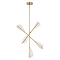 Kuzco CH62737-BG/LG Brushed Gold,Light Guide Mulberry 37-in Brushed Gold/light Guide Led Chandeliers Image 1
