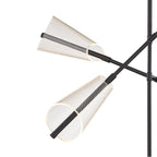 Kuzco Mulberry 37-in Brushed Gold/light Guide Led Chandeliers