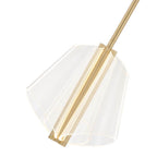 Kuzco Mulberry 11-in Brushed Gold/light Guide Led Pendant