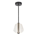 Kuzco PD62511-BK/LG-UNV Black,Light Guide Mulberry 11-in Black/light Guide Led Pendant Image 1