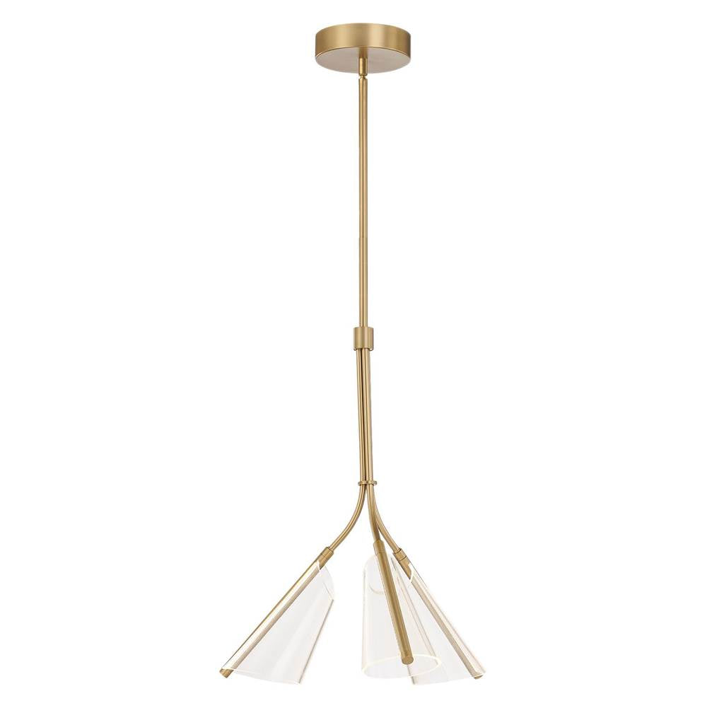 Kuzco PD62622-BG/LG Brushed Gold,Light Guide Mulberry 22-in Brushed Gold/light Guide Led Pendant Image 1