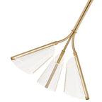 Kuzco Mulberry 22-in Brushed Gold/light Guide Led Pendant