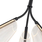 Kuzco Mulberry 22-in Brushed Gold/light Guide Led Pendant