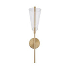 Kuzco Mulberry 24-in Brushed Gold/light Guide Led Wall Sconce