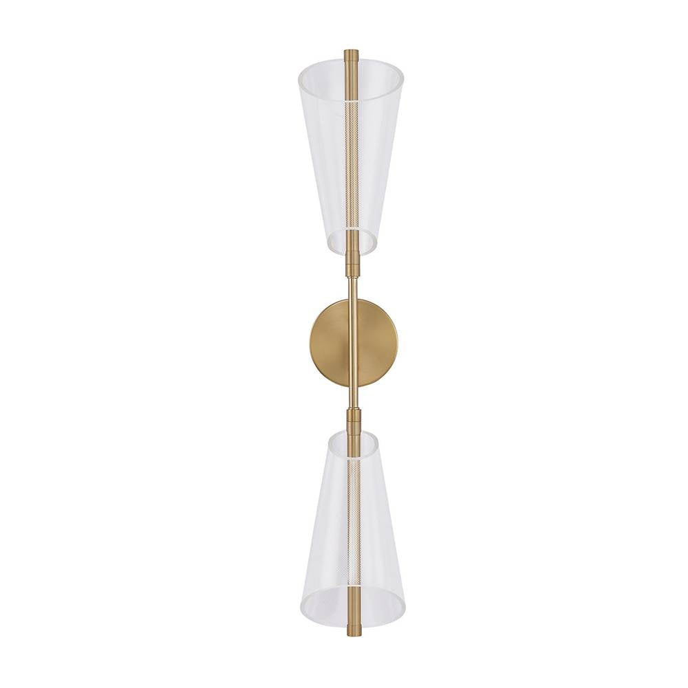 Kuzco WS62629-BG/LG Brushed Gold,Light Guide Mulberry 29-in Brushed Gold/light Guide Led Wall Sconce Image 1