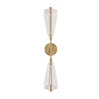 Kuzco Mulberry 29-in Brushed Gold/light Guide Led Wall Sconce