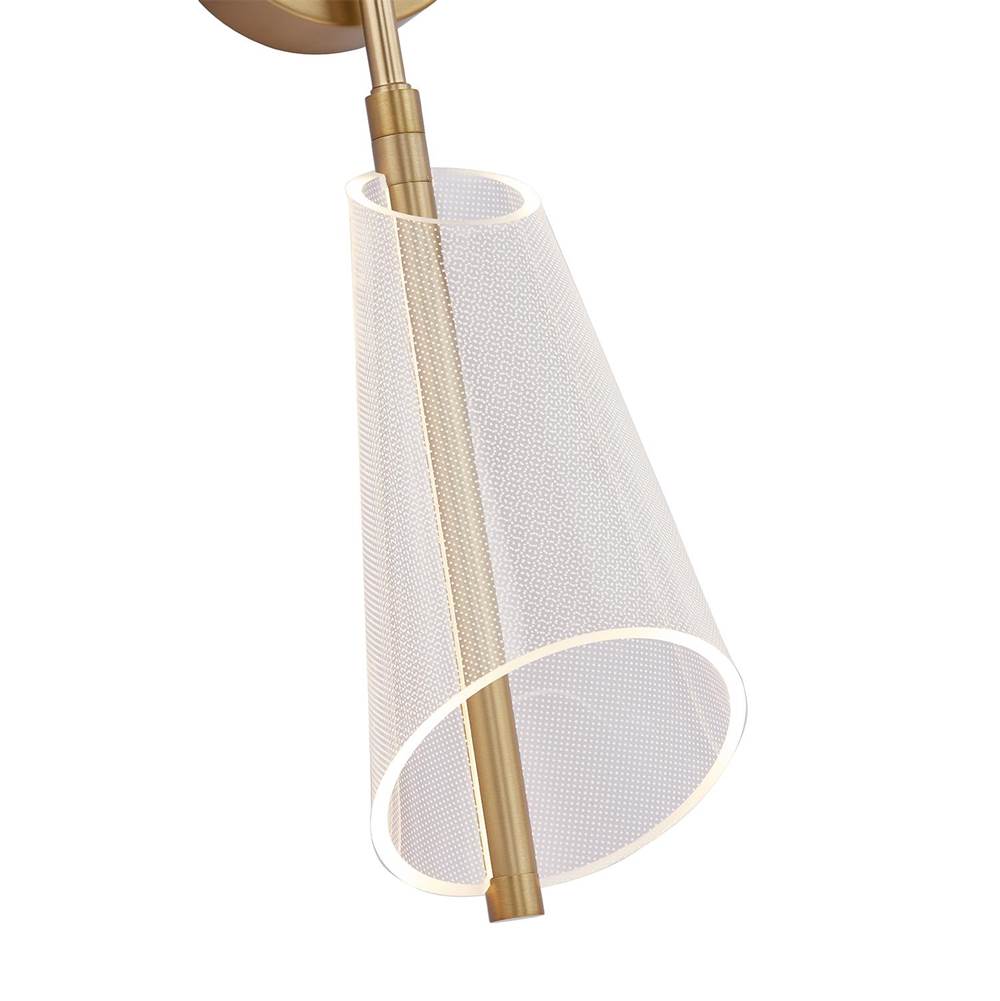 Kuzco WS62629-BG/LG Brushed Gold,Light Guide Mulberry 29-in Brushed Gold/light Guide Led Wall Sconce Image 3